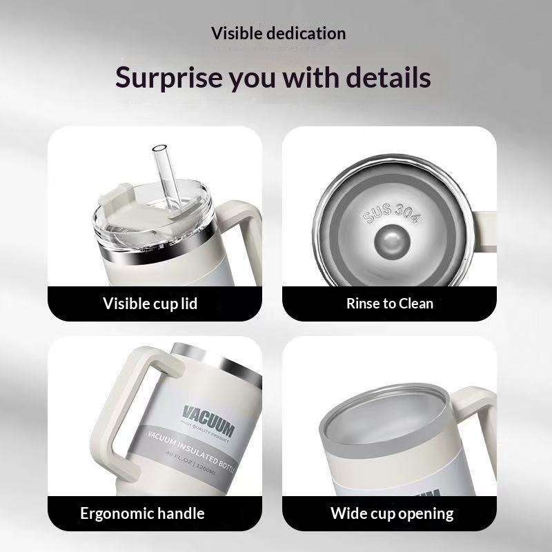 40oz Iced Coffee Tumbler 304 Stainless Steel Cup