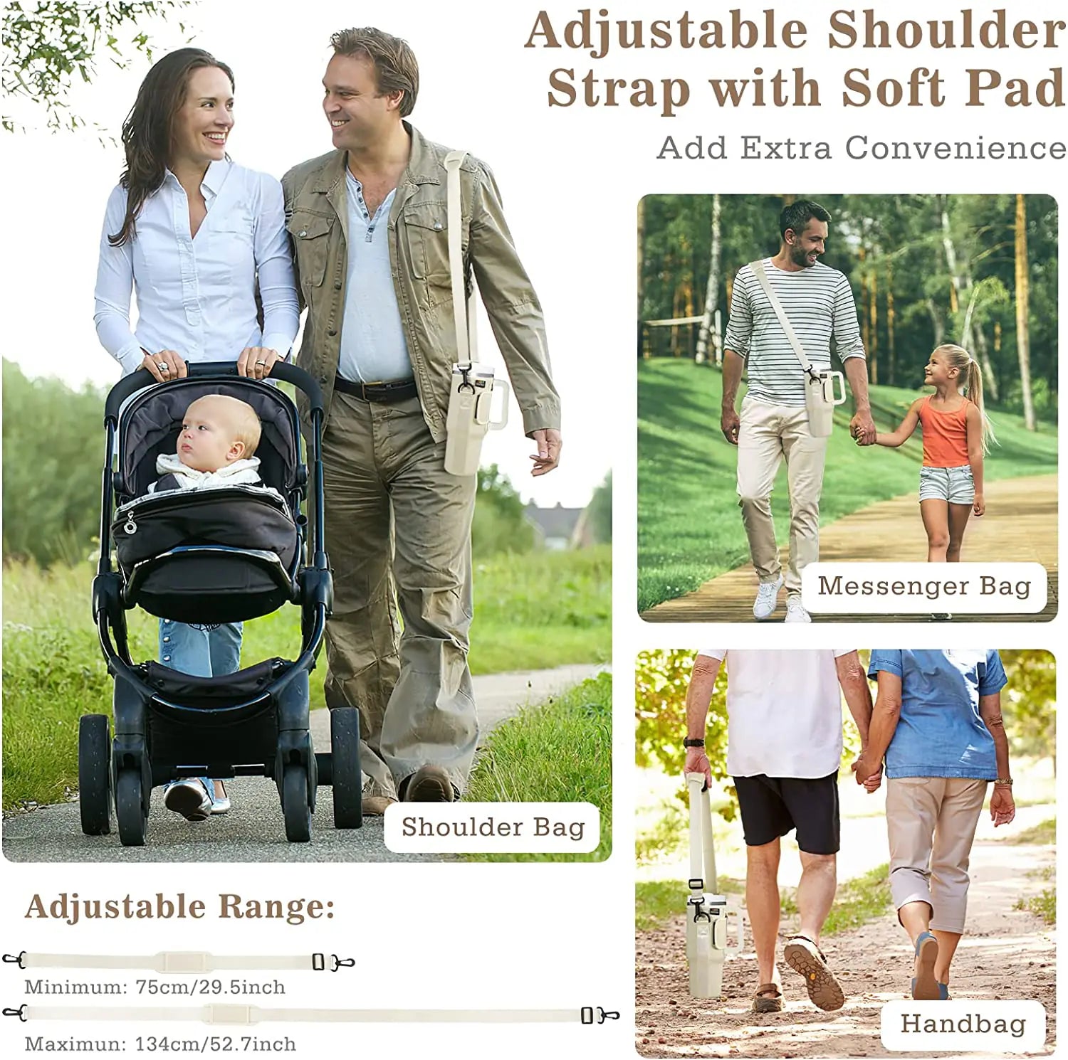 Slok Water Bottle Carrier Bag, Compatible With 40oz Tumbler With Handle