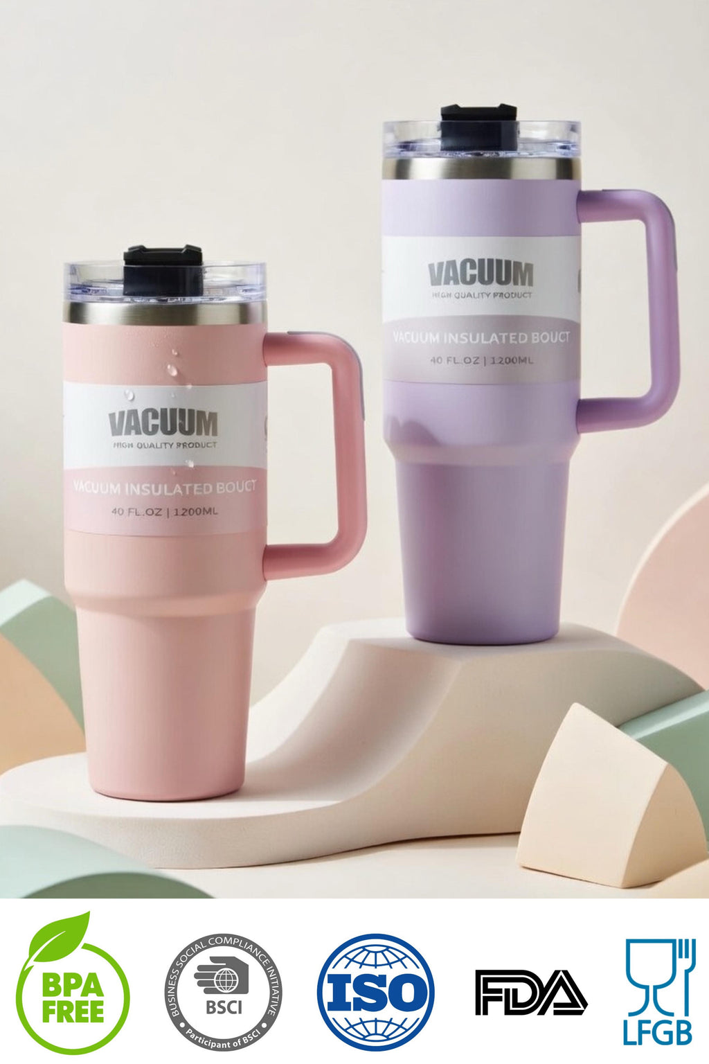 40oz Iced Coffee Tumbler 304 Stainless Steel Cup