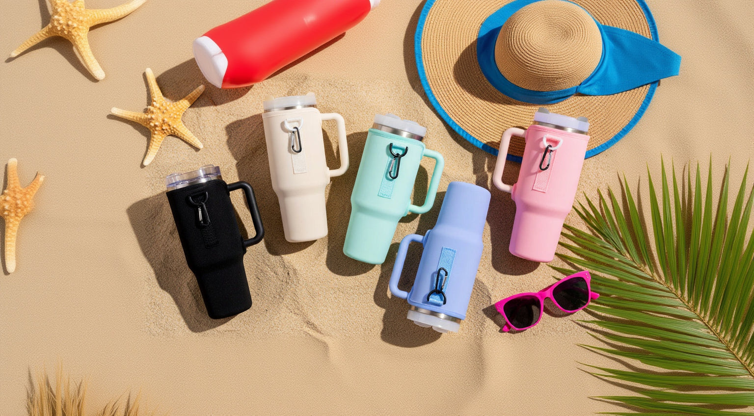 Slok Water Bottle Carrier Bag, Compatible With 40oz Tumbler With Handle